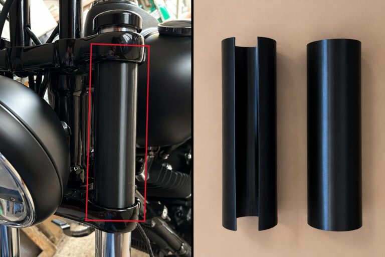 Motorad Gabelcover PETG schwartz